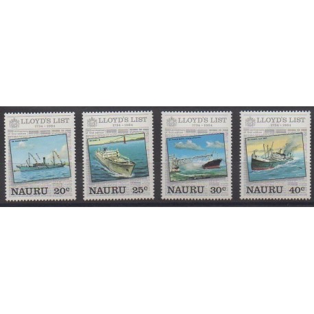 Nauru - 1984 - Nb 278/281 - Boats