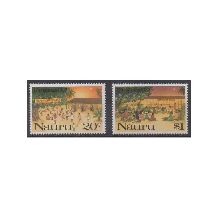 Buy this set of stamps of Nauru of the year 1987 (Nb 337/338).