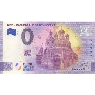 Billet souvenir touristique - 2021-3 - Nice - Cathédrale Saint-Nicolas - (Alpes-Maritimes )