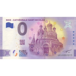 Billet souvenir touristique - 2021-3 - Nice - Cathédrale Saint-Nicolas - (Alpes-Maritimes )