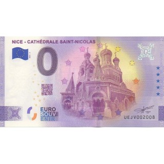 Billet souvenir touristique - 2021-3 - Nice - Cathédrale Saint-Nicolas - (Alpes-Maritimes )