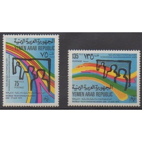 Yémen - République arabe - 1979 - No 306/307 - Télécommunications