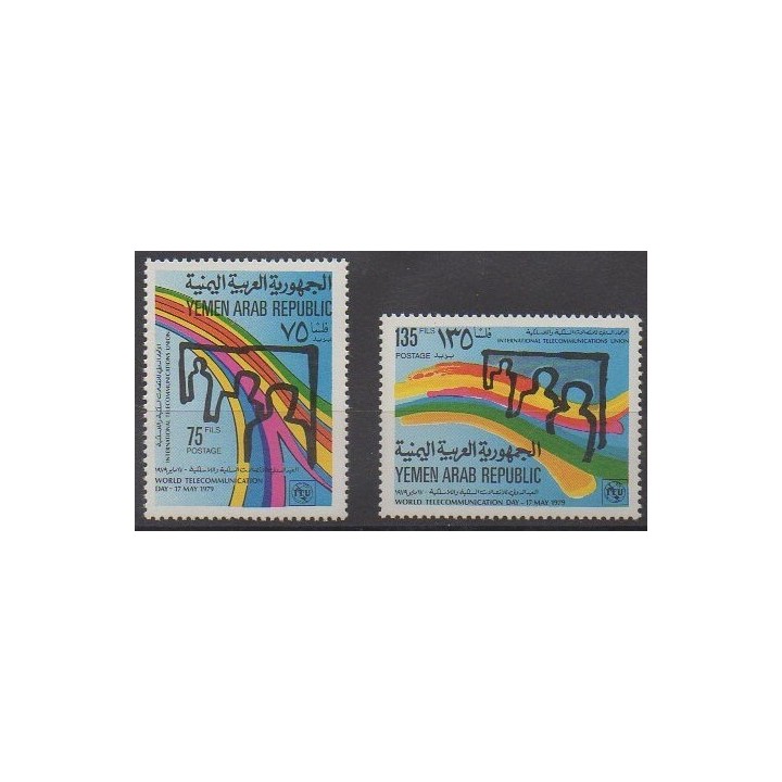 Acheter cette série de timbres de la République arabe du Yémen de l'année 1979 (No 306/307).