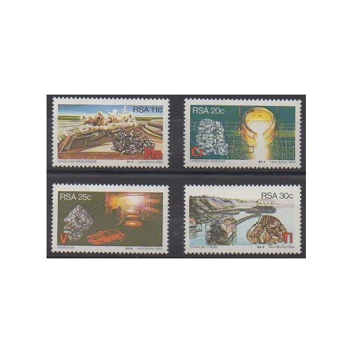 Acheter cette série de timbres d'Afrique du Sud de l'année 1984 (No 552/555).