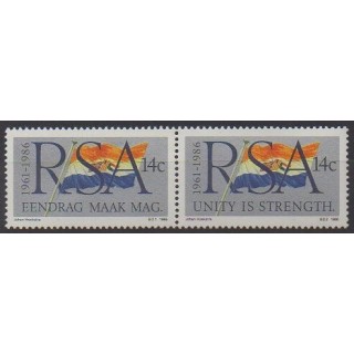 Buy this set of stamps of South Africa of the year 1986 (Nb 604/605).