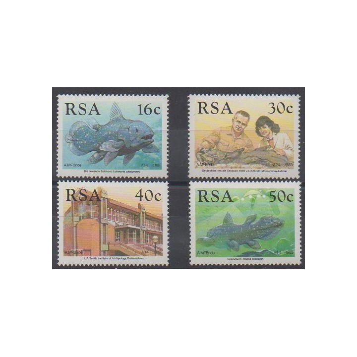Acheter cette série de timbres d'Afrique du Sud de l'année 1989 (No 683/686).