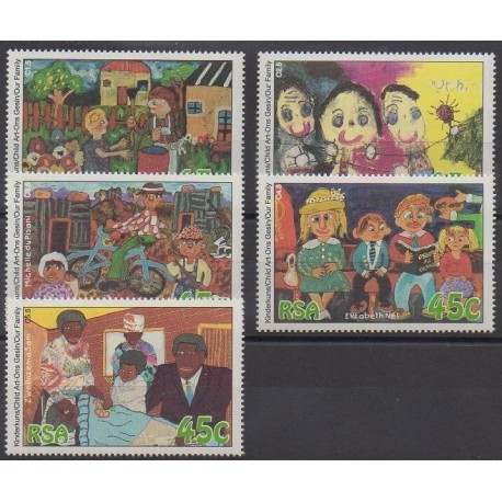 South Africa - 1994 - Nb 852/856 - Children's drawings