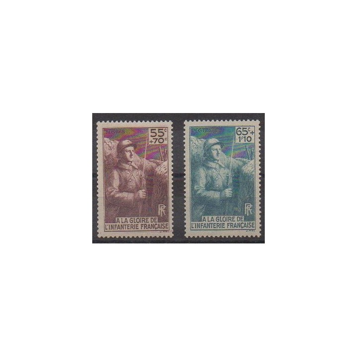 Buy this set of stamps of France of the year 1938 (Nb 386/387).