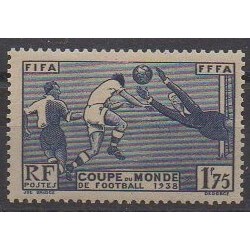 France - Poste - 1938 - Nb 396 - Soccer World Cup - Mint hinged