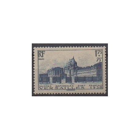 France - Poste - 1938 - No 379 - Châteaux