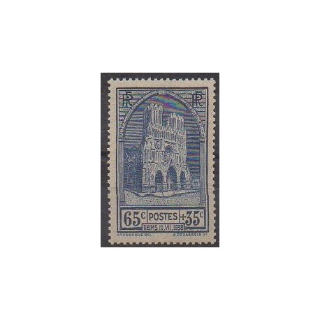 France - Poste - 1938 - No 399 - Églises