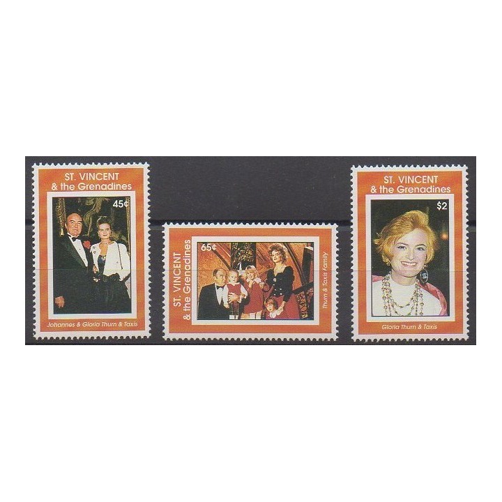 Buy this set of stamps of Saint Vincent of the year 1993 (Nb 1758/1760).