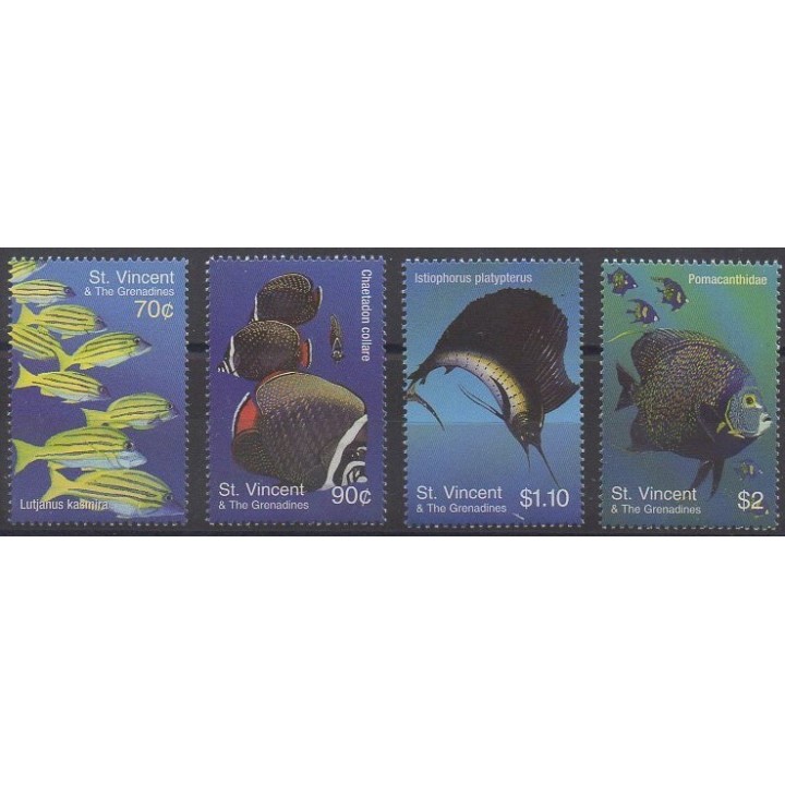 Acheter cette série de timbres de Saint-Vincent de l'année 2003 (No 4687/4690).
