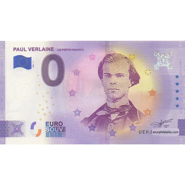Euro banknote memory - 2021 - Paul Verlaine - (Indre-et-Loire )