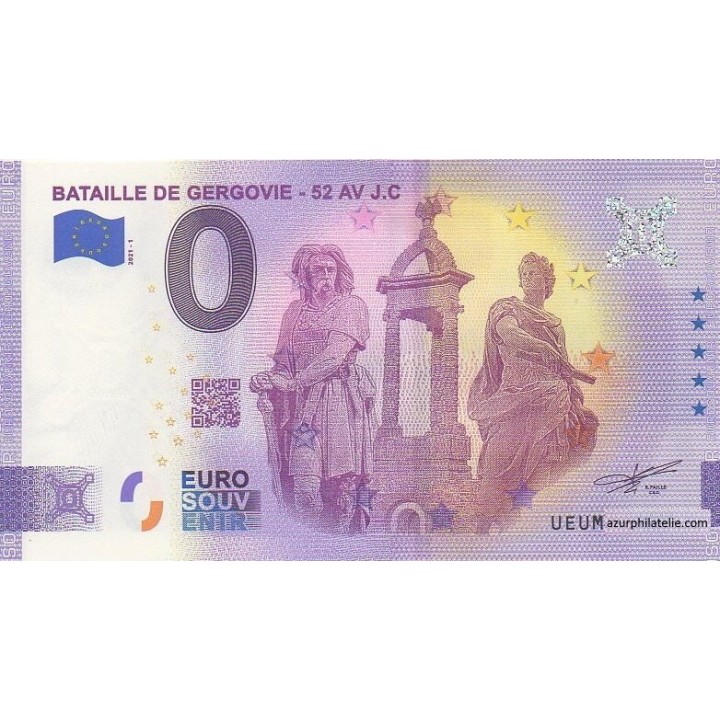 Euro banknote memory - 2021 - Bataille de Gergovie - 52 Av J.C - (Puy-de-Dôme)