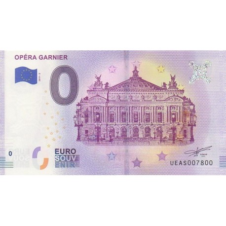 Euro banknote memory - 75 - Opéra Garnier - 2019-2 - Nb 7800