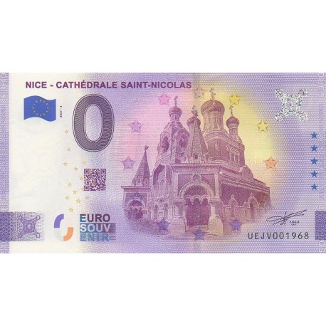 Euro banknote memory - 06 - Nice - Cathédrale Saint-Nicolas - 2021-3 - Nb 1968