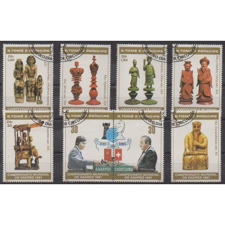 Saint Thomas and Prince - 1981 - Nb 638/645 - Chess - Used