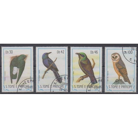 Saint Thomas and Prince - 1983 - Nb 792/795 - Birds - Used