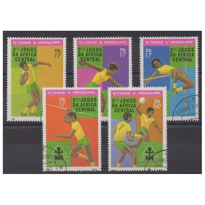 Acheter cette série de timbres de Saint-Thomas et Prince de l'année 1981 (No 659/663). - Oblitéré