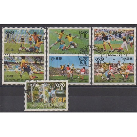 Saint-Thomas et Prince - 1978 - No 506/512 - Coupe du monde football - Oblitérés
