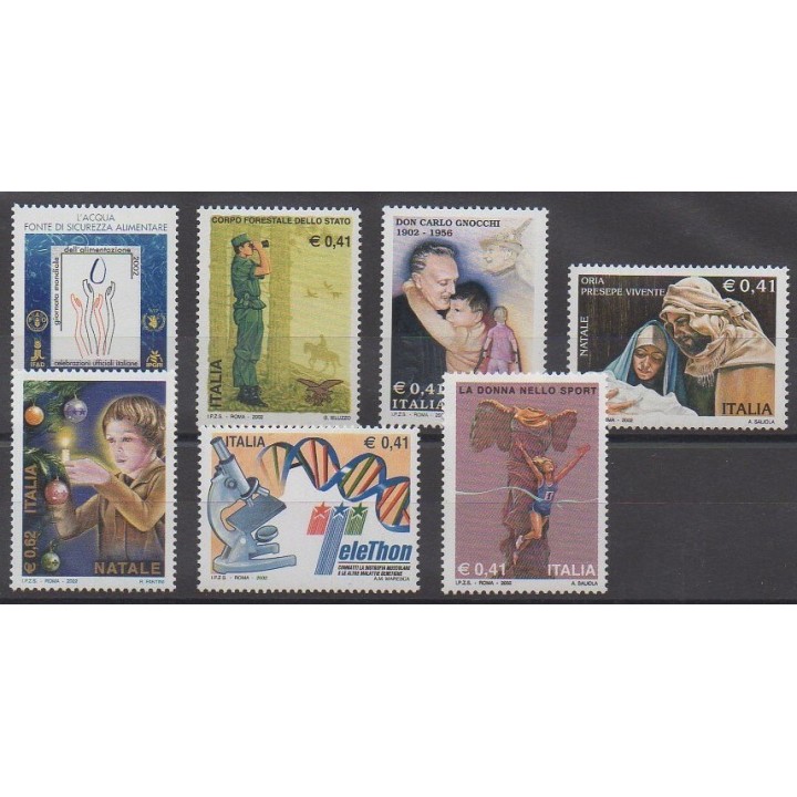 Acheter cette série de timbres d'Italie de l'année 2002 (No 2610/2616).