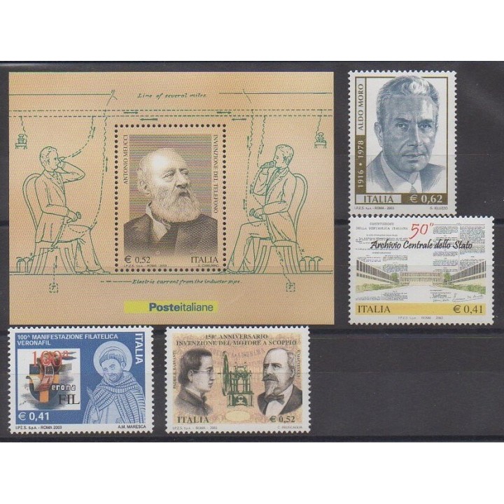Acheter cette série de timbres d'Italie de l'année 2003 (No 2643/2647).