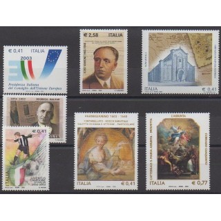 Acheter cette série de timbres d'Italie de l'année 2003 (No 2653/2659).
