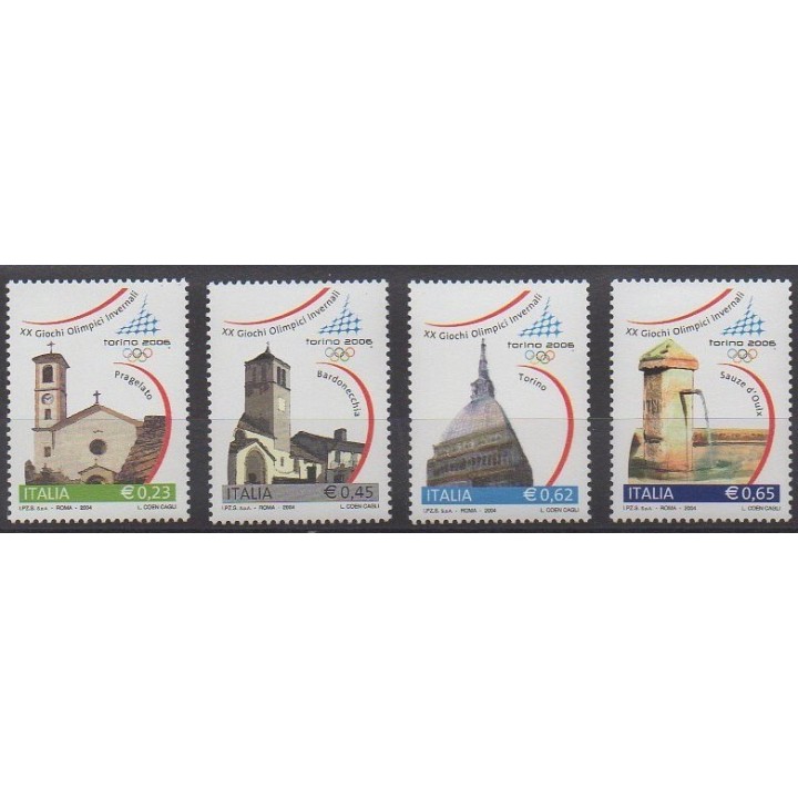 Buy this set of stamps of Italy of the year 2004 (Nb 2695/2698).