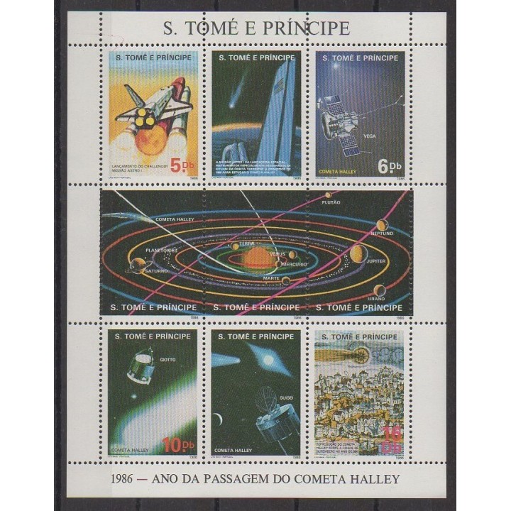 Acheter cette série de timbres de Saint-Thomas et Prince de l'année 1986 (No 831/834).
