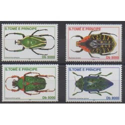 Saint-Thomas et Prince - 2002 - No 1325/1328 - Insectes
