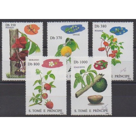 Saint Thomas and Prince - 1995 - Nb 1254/1258 - Fruits or vegetables