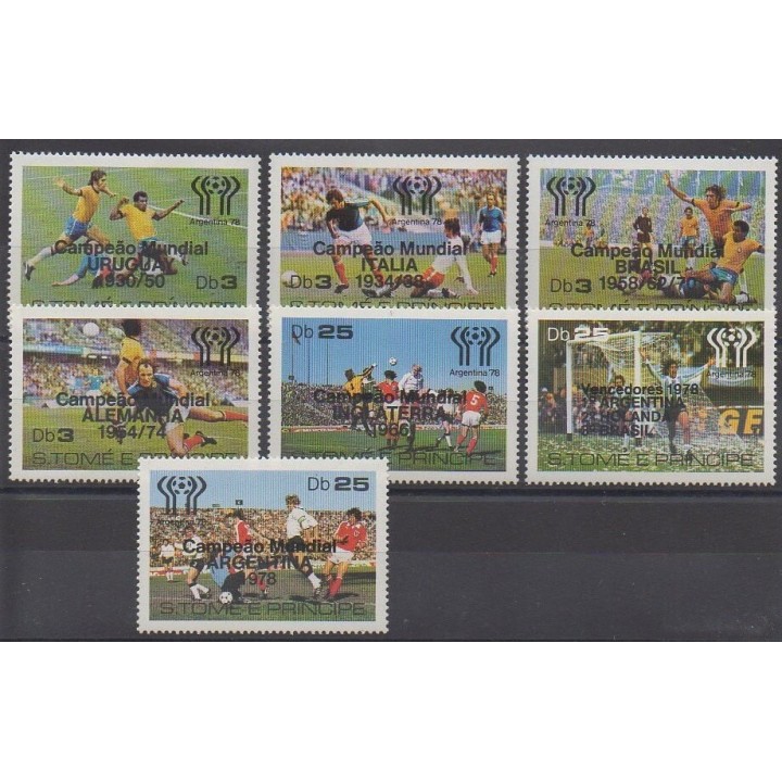 Acheter cette série de timbres de Saint-Thomas et Prince de l'année 1978 (No 506/512).