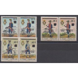 Saint-Thomas et Prince - 1977 - No 457/462 - Histoire militaire - Service postal