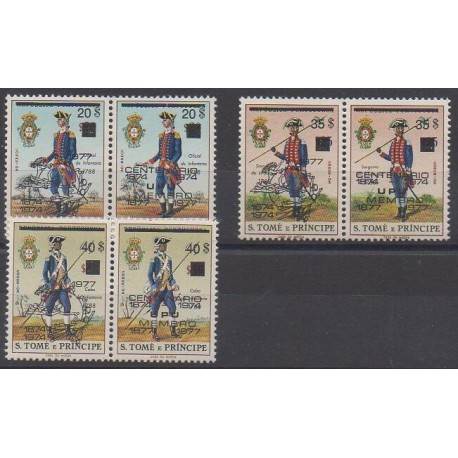 Saint Thomas and Prince - 1977 - Nb 457/462 - Military history - Postal Service