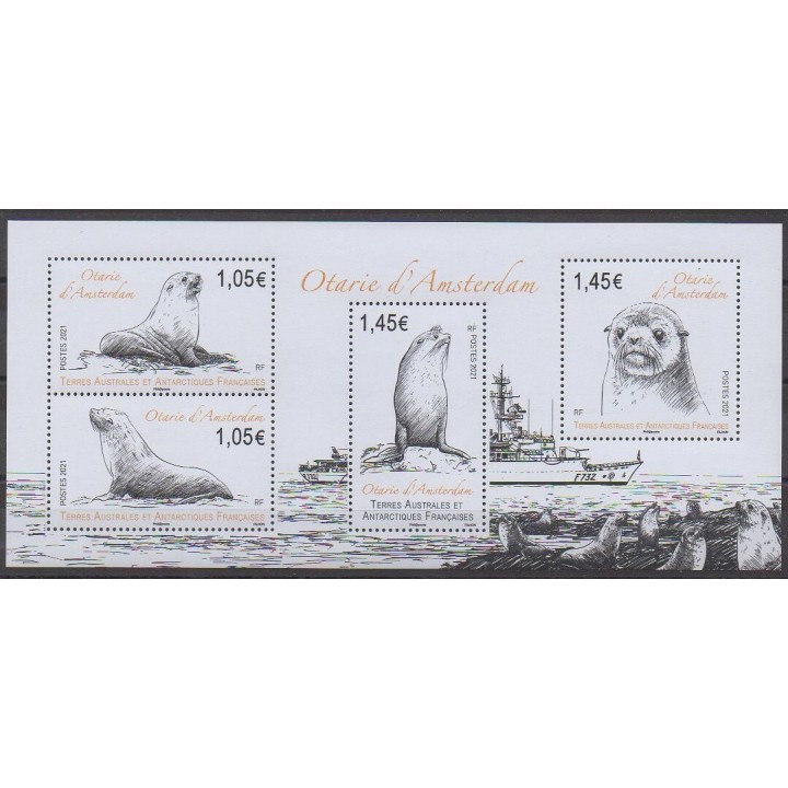 Acheter cette série de timbres des Terres Australes et Antarctiques Françaises de l'année 2021 (No 959/962).
