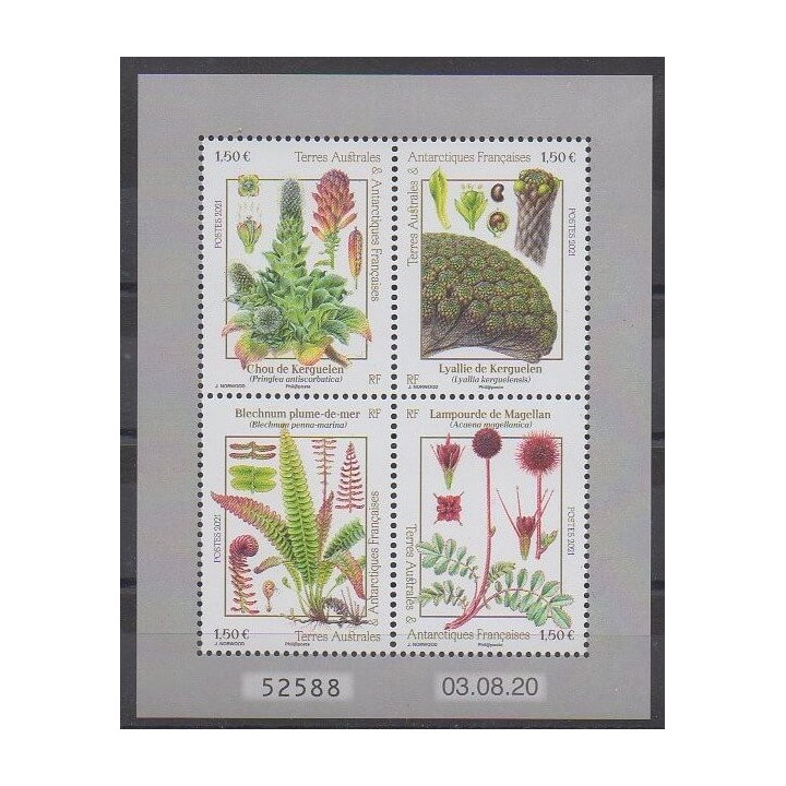 Acheter cette série de timbres des Terres Australes et Antarctiques Françaises de l'année 2021 (No 969/972).