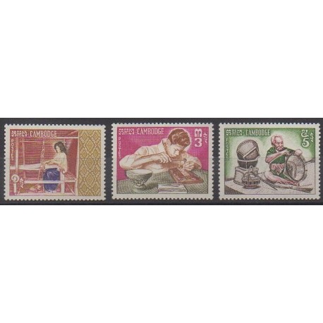 Cambodia - 1965 - Nb 156/158 - Craft