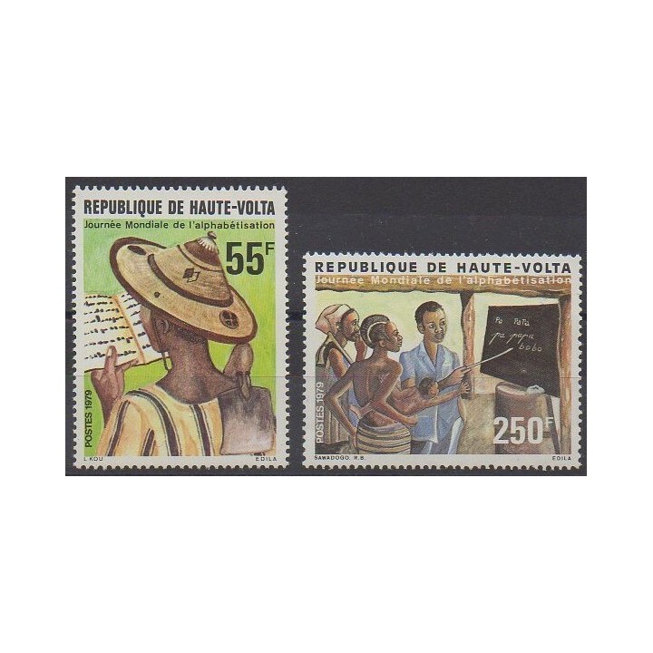 Buy this set of stamps of Upper Volta of the year 1979 (Nb 494/495).