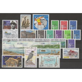 Timbres  - Saint-Pierre et Miquelon - Année complète - 1997 - No 641/662 - PA 76/PA77