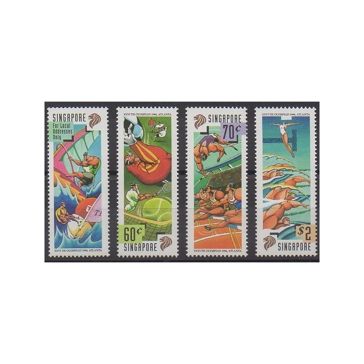 Acheter cette série de timbres de Singapour de l'année 1996 (No 777/780).