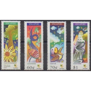 Acheter cette série de timbres de Singapour de l'année 1997 (No 838/841).