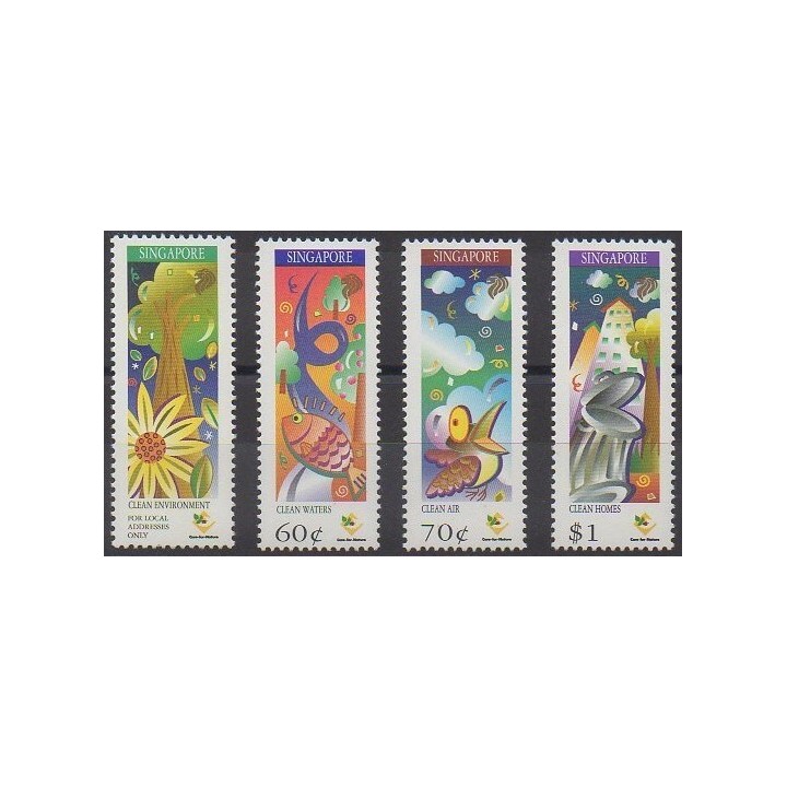 Acheter cette série de timbres de Singapour de l'année 1997 (No 838/841).