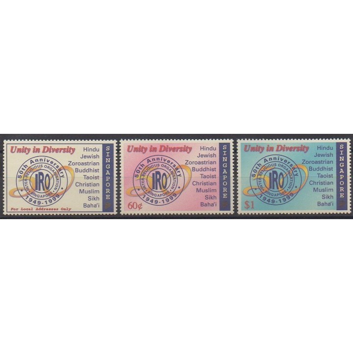Acheter cette série de timbres de Singapour de l'année 1999 (No 902/904).