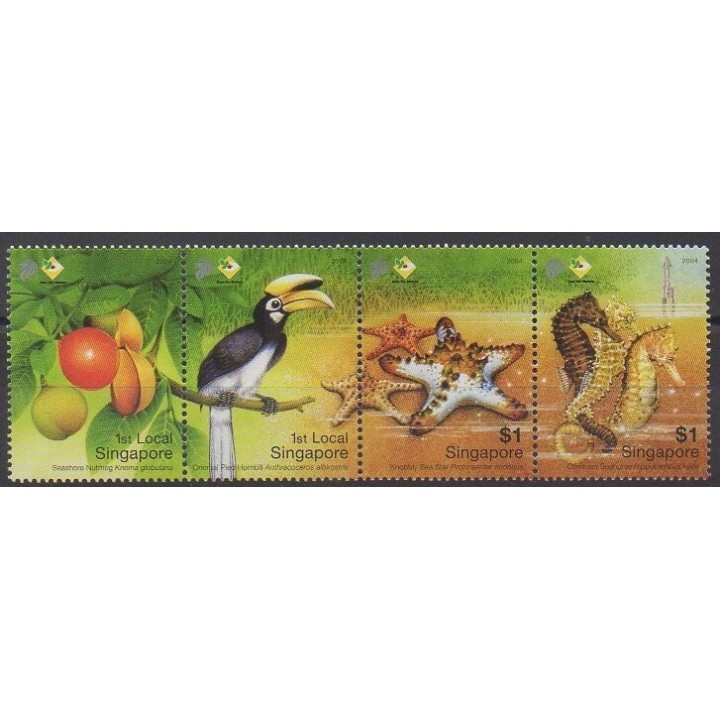 Acheter cette série de timbres de Singapour de l'année 2004 (No 1270/1273).