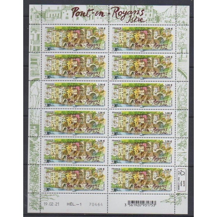 Acheter ce feuillet de France de l'année 2021 (No F22 - Pont-en-Royans).