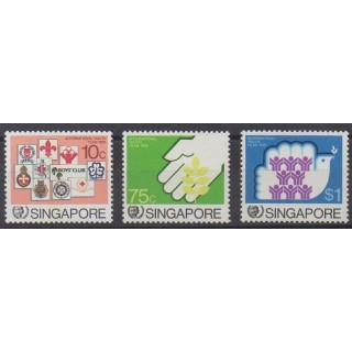 Buy this set of stamps of Singapore of the year 1985 (Nb 479/481).