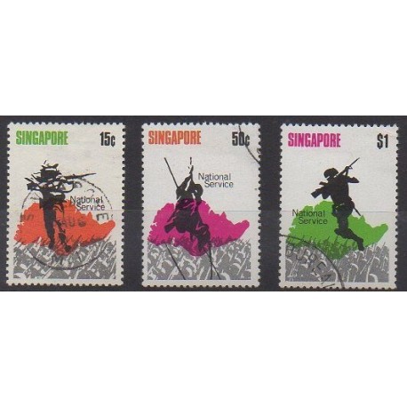 Singapour - 1970 - No 119/121 - Histoire militaire - Oblitérés