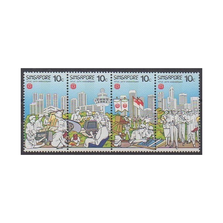 Buy this set of stamps of Singapore of the year 1986 (Nb 486/489).