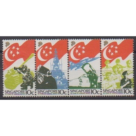 Singapour - 1987 - No 515/518 - Histoire militaire